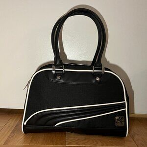 Vintage Puma Black and White Gym Weekender Bag